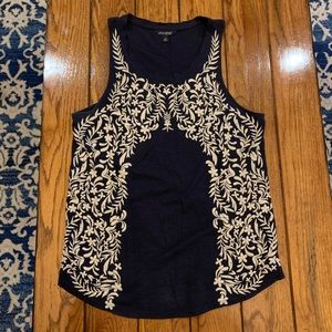 Lucky Brand Embroidered Tank